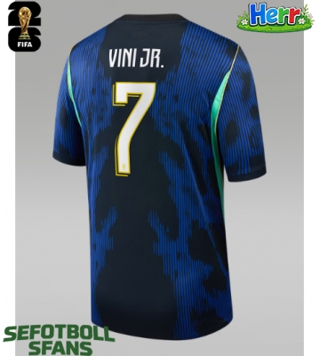 Brasilien Vinicius Junior #7 Bortatröja VM 2026 Kortärmad